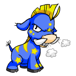 Angry starry moehog (old pre-customisation)