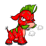 Angry strawberry moehog (old pre-customisation)