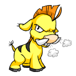 Angry yellow moehog (old pre-customisation)