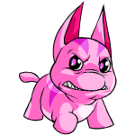 Angry pink poogle (old pre-customisation)