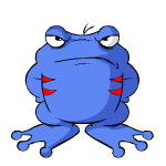 Angry blue quiggle (old pre-customisation)