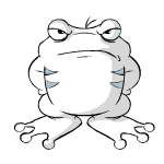Angry white quiggle (old pre-customisation)