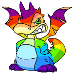 Angry rainbow scorchio (old pre-customisation)