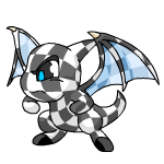 Angry checkered shoyru (old pre-customisation)