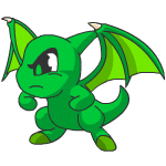 Angry green shoyru (old pre-customisation)