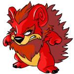 Angry red yurble (old pre-customisation)