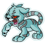 Close Attack ghost kougra (old pre-customisation)