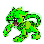 Close Attack glowing kougra (old pre-customisation)