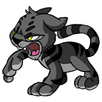 Close Attack shadow kougra (old pre-customisation)