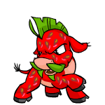 Close Attack strawberry moehog (old pre-customisation)