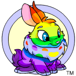 Classic Background rainbow cybunny (old pre-customisation)