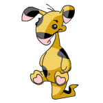 Happy spotted blumaroo (old pre-customisation)