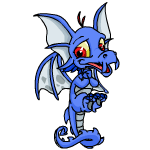 Happy blue draik (old pre-customisation)