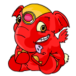 Happy red elephante (old pre-customisation)