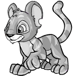 Happy silver kougra (old pre-customisation)