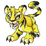 Happy tyrannian kougra (old pre-customisation)