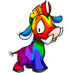 Happy rainbow moehog (old pre-customisation)