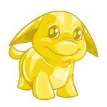 Happy gold poogle (old pre-customisation)