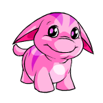 Happy pink poogle (old pre-customisation)