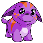 Happy purple poogle (old pre-customisation)