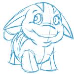 Happy sketch poogle (old pre-customisation)