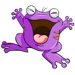 Happy purple quiggle (old pre-customisation)