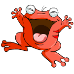 Happy red quiggle (old pre-customisation)