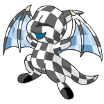 Happy checkered shoyru (old pre-customisation)
