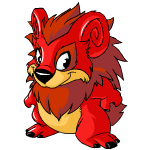 Happy red yurble (old pre-customisation)