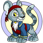 Classic Background pirate kougra (old pre-customisation)