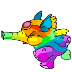 Ranged Attack rainbow elephante (old pre-customisation)