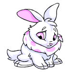 Sad white cybunny (old pre-customisation)