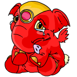 Sad red elephante (old pre-customisation)