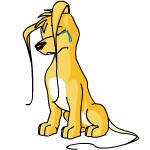 Sad yellow gelert (old pre-customisation)