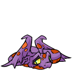Sad purple hissi (old pre-customisation)