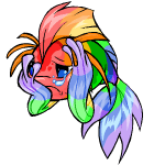 Sad rainbow koi (old pre-customisation)