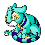 Sad blue kougra (old pre-customisation)