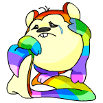 Aah, this poor Rainbow Meerca doesn't look too happy!