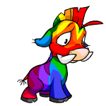 Sad rainbow moehog (old pre-customisation)