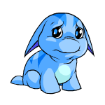 Sad blue poogle (old pre-customisation)