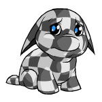 Sad checkered poogle (old pre-customisation)