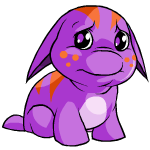 Sad purple poogle (old pre-customisation)
