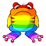 Sad rainbow quiggle (old pre-customisation)