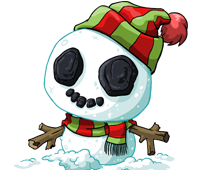 footer abominable snowball happy