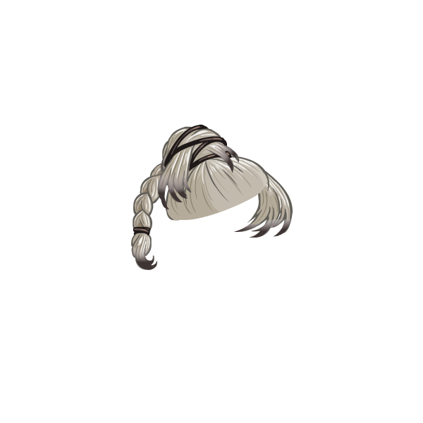 Shiny Silver Wig Neopets Wardrobe