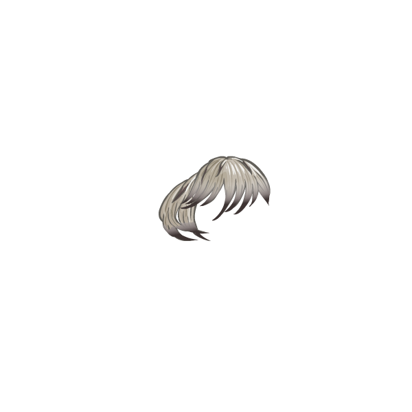 Shiny Silver Wig Neopets Wardrobe