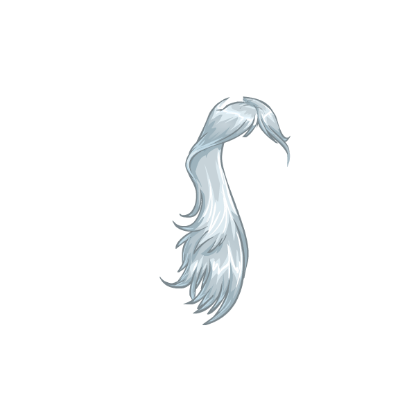 Long Charming Grey Wig Dress to Impress