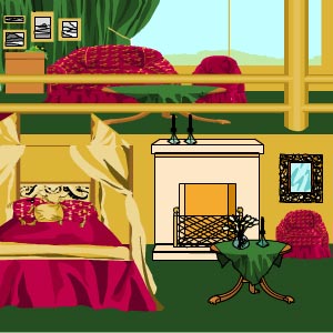 Old artwork of a five-star room