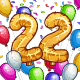 22nd Birthday Balloons
