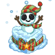 Adorable Abominable Snowball Snowglobe Gift Box - r500